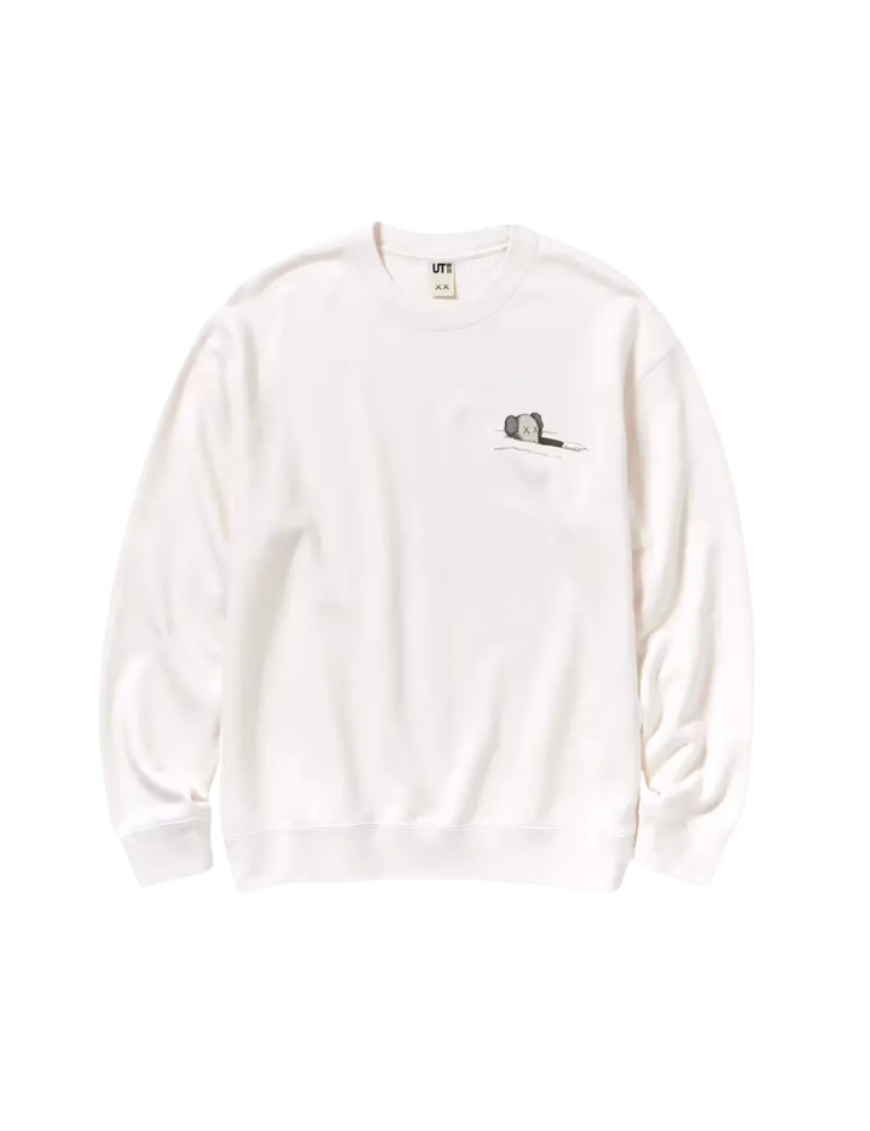 KAWS x Uniqlo Longsleeve Sweatshirt Cream Off White