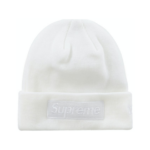 Supreme New Era Box Logo Beanie White