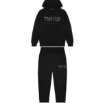 Trapstar Decoded Camo Hooded Tracksuit (Blackout Edition)