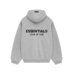 Bluza z Kapturem Fear of God Essentials Fleece Hoodie Light Heather Gray 5 sneakersy